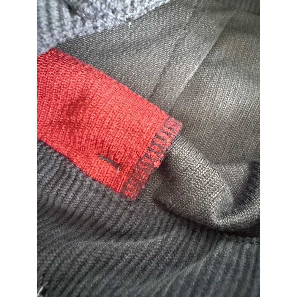 Cider Colorblock Retro Corduroy Flare Pants Navy Blue Red High Waisted Size M - Picture 13 of 13